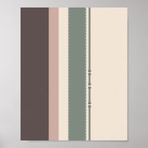 Pastel Strepen Minimalistische Huisdecoratie