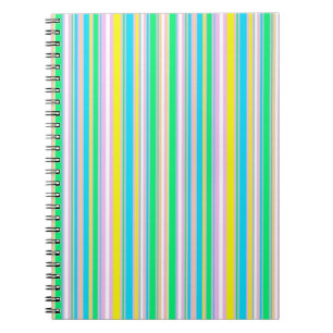 Pastel strepen notitieboek