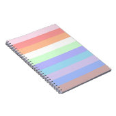 Pastel Strepen Notitieboek (Rechterzijde)