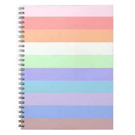 Pastel Strepen Notitieboek