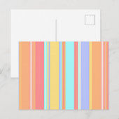 Pastel Strepen Patroon Briefkaart (Voorkant / Achterkant)