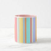 Pastel Strepen Patroon Mok (Midden)