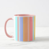Pastel Strepen Patroon Mok (Links)
