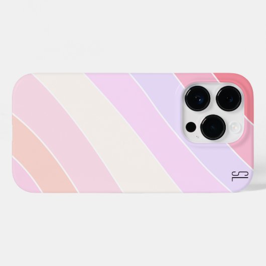 Pastel Strepen Persoonlijk Case-Mate iPhone Case (Achterkant (horizontaal))