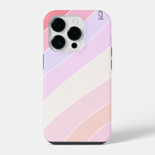 Pastel Strepen Persoonlijk iPhone 14 Plus Hoesje