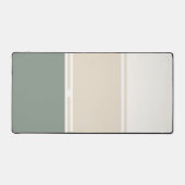 Pastel Strepen – Rustig Neutraal Werkplekdesign Bureaumat (Voorkant)