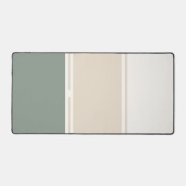 Pastel Strepen – Rustig Neutraal Werkplekdesign Bureaumat