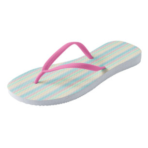 Pastel Strepen Teenslippers