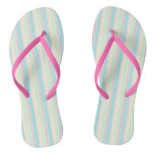Pastel Strepen Teenslippers (Voetbed)