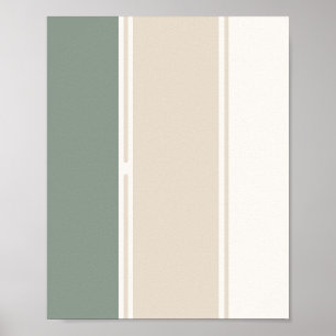 Pastel Strepen Variatie 2 – Eenvoudig en Strak Poster