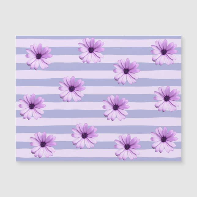 Pastel strepenpatroon met madeliefjes (Voorkant)