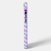 Pastel strepenpatroon met madeliefjes Case-Mate iPhone case (Achterkant / Links)