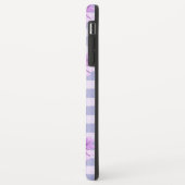 Pastel strepenpatroon met madeliefjes Case-Mate iPhone case (Achterkant/links)