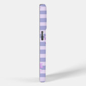 Pastel strepenpatroon met madeliefjes Case-Mate iPhone case (Achterkant / Rechts)
