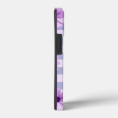 Pastel strepenpatroon met madeliefjes Case-Mate iPhone case (Achterkant / Rechts)