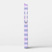 Pastel strepenpatroon met madeliefjes Case-Mate iPhone case (Achterkant / Links)