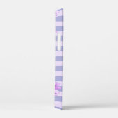 Pastel strepenpatroon met madeliefjes Case-Mate iPhone case (Achterkant / Rechts)