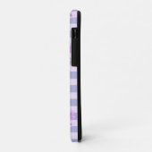 Pastel strepenpatroon met madeliefjes Case-Mate iPhone case (Achterkant/links)