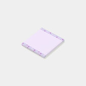 Pastel strepenpatroon met madeliefjes post-it® notes (Schuin)
