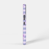 Pastel strepenpatroon met madeliefjes samsung galaxy hoesje (Rechterkant)