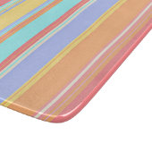 Pastel strepenpatroon snijplank (Hoek)