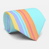 Pastel strepenpatroon stropdas (Opgerold)