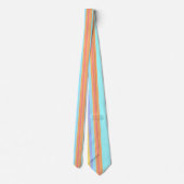 Pastel strepenpatroon stropdas (Achterkant)