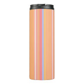 Pastel strepenpatroon thermosbeker (Achterkant)