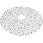  Pastel String Lights on Snowy White Kerstboom Rok (Gekanteld)