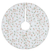  Pastel String Lights on Snowy White Kerstboom Rok (Voorkant)