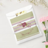 Pastel Stripe Favor Bag Bedankzakje (Gezegeld)