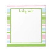 Pastel Stripe-laptop Notitieblok (Voorkant)