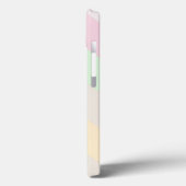 Pastel Stripe minimalistische persoonlijke naam Case-Mate iPhone Case (Achterkant / Links)