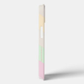 Pastel Stripe minimalistische persoonlijke naam Case-Mate iPhone Case (Achterkant / Rechts)