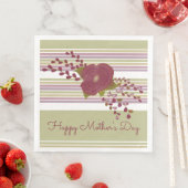 Pastel Stripe Moederdag Paper Napkins Servet (Insitu)