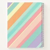Pastel Stripe Notebook Notitieboek (Achterkant)