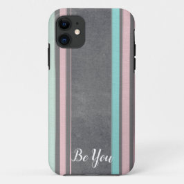 Pastel stripe Patroon iPhone Case