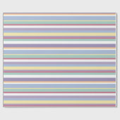 Pastel Stripe Pattern Cadeaupapier (Vlak)
