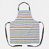 Pastel Stripe Pattern Schort (Voorkant)