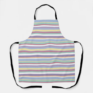 Pastel Stripe Pattern Schort
