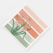 Pastel Stripe Peach Servet (Hoek)