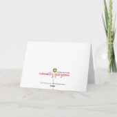 Pastel Stripe Photo Lijst Card Kaart (Achterkant)