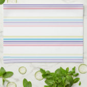 Pastel Stripe Print Theedoek (Gevouwen)