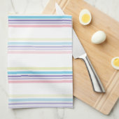 Pastel Stripe Print Theedoek (Quarter Fold)