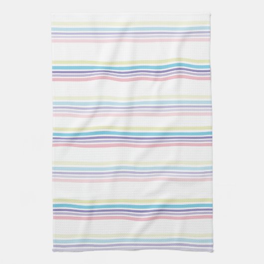 Pastel Stripe Print Theedoek (Verticaal)