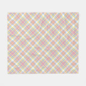 Pastel Stripe Pset Fleece Deken (Voorkant (Horizontaal))