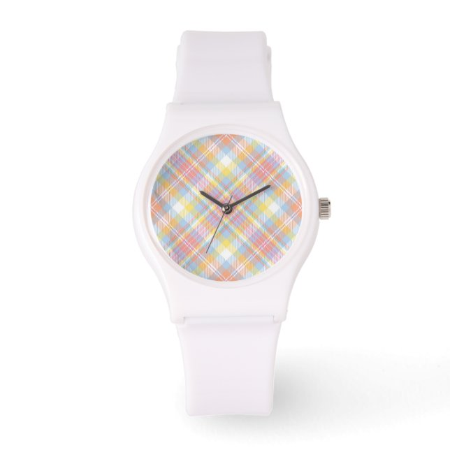 Pastel Stripe Pset Horloge (Voorkant)