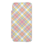 Pastel Stripe Pset Incipio iPhone Portemonnee Hoesje (Voorkant Agenda)