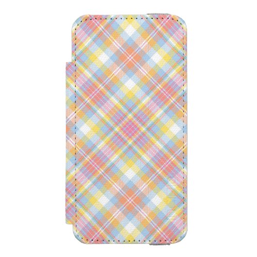 Pastel Stripe Pset Incipio iPhone Portemonnee Hoesje (Voorkant Agenda)
