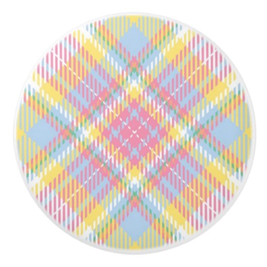 Pastel Stripe Pset Keramische Knop (Voorkant)